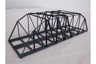 Hack H0 BK30-2 Bogen-Kastenbrücke, 30 x 10.8 x 8.5 cm, 2-gleisig, 50 mm Gleisabstand