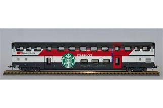 HAG H0 (DC) SBB IC2000 Doppelstock-Bistrowagen Starbucks