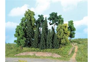 Heki H0 Mischwald Bäume und Tannen 7-18 cm (Inhalt: 20 Stk.)