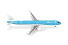 Herpa 1:200 KLM Airbus A321neo, PH-AXE Landkaartje / Map Butterfly
