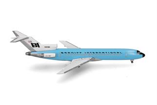 Herpa 1:500 Braniff International Boeing 727-200, Solid New Dark Blue, N403BN