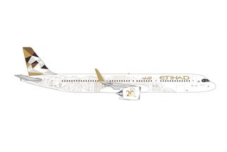 Herpa 1:500 Etihad Airways Airbus A321neo, 20th Anniversary, A6-AEN