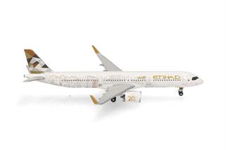 Herpa 1:500 Etihad Airways Airbus A321neo, 20th Anniversary, A6-AEN