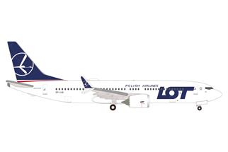 Herpa 1:500 LOT Polish Airlines Boeing 737 Max 8, SP-LVA