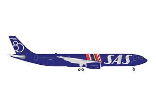 Herpa 1:500 SAS Scandinavian Airlines Airbus A330-300, 80 Years, LN-RKR Tore Viking