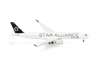 Herpa 1:500 Thai Airways Airbus A350-900, Star Alliance, HS-THU Sakon Nakhon