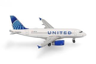 Herpa 1:500 United Airlines Airbus A319, N877UA
