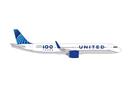 Herpa 1:500 United Airlines Airbus A321neo, 100 Years, N44550