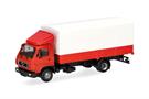 Herpa Basic H0 MAN MAN G90 Planen-LKW, rot/weiss