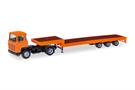 Herpa Basic H0 Scania 141 Tieflade-Sattelzug, orange