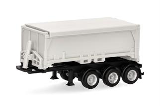Herpa H0 Abraumcontainerauflieger, weiss