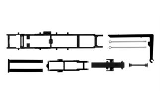 Herpa H0 Abrollkinematik für alle LKW-Fahrgestelle (Inhalt: 2 Stk.)