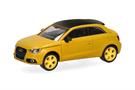 Herpa H0 Audi S1, vegasgelb mit schwarzem Dach