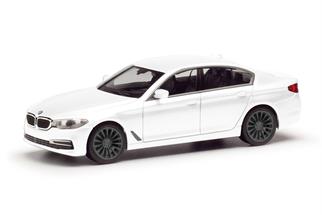 Herpa H0 BMW 5er Limousine, alpineweiss