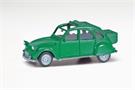 Herpa H0 Citroen 2 CV mit Queue, signalgrün