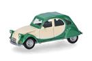 Herpa H0 Citroen 2CV Charleston, grün/beige