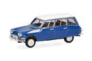 Herpa H0 Citroen AMI 6 Break, enzianblau mit weissem Dach