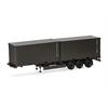 Herpa H0 Containerauflieger mit 2x20'-Container, Bundeswehr