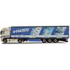 Herpa H0 DAF XF105 SSC Gardinenplanen-Sattelzug, FACIDO/Justen (SoSe RLP)