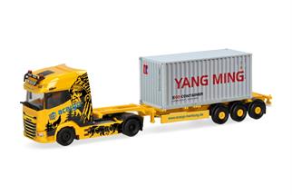 Herpa H0 DAF XG+ Container-Sattelzug, Acargo - YangMing