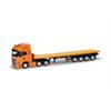 Herpa H0 Iveco S-Way 6x2 Flachbett-Sattelzug, kommunalorange