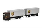 Herpa H0 Iveco S-Way FD Wechselkoffer-Hängerzug, UPS