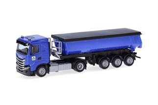 Herpa H0 Iveco S-Way ND Thermomulden-Sattelzug, Hoch-Tief