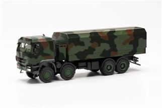 Herpa H0 Iveco Trakker 8x8 geschützt Pritschen-LKW, Flecktarndesign