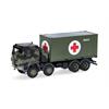 Herpa H0 Iveco Trakker 8x8 LKW mit 20'-Container, Bundeswehr