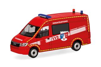 Herpa H0 MAN TGE Halbbus Hochdach, Feuerwehr Oberhausen / ELW