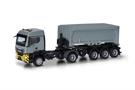 Herpa H0 MAN TGS TM Abraumcontainer-Sattelzug, grau/gelb