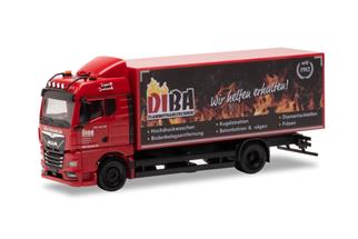 Herpa H0 MAN TGX GM Solo Koffer-LKW, DIBA (Sonderserie Nord)