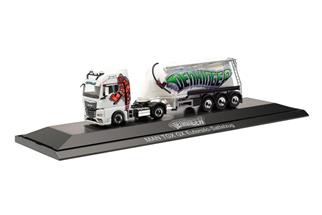 Herpa H0 MAN TGX GX Eutersilo-Sattelzug, Denkinger