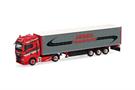 Herpa H0 MAN TGX GX Gardinenplanen-Sattelzug, Hebeis Transporte