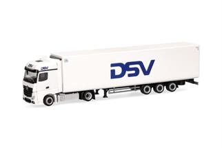 Herpa H0 MB Actros Bigspace Lowliner-Kühlkoffer-Sattelzug, DSV