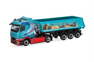 Herpa H0 MB Actros L ProCabin Streamspace Kipp-Sattelzug, Schmuttermair