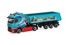 Herpa H0 MB Actros L ProCabin Streamspace Kipp-Sattelzug, Schmuttermair