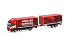 Herpa H0 MB Atego '13 Koffer-Hängerzug, Colonia