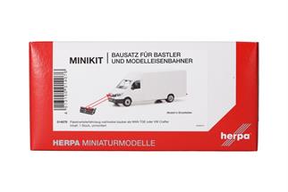 Herpa H0 MiniKit: MAN TGE/VW Crafter Paketverteilfahrzeug, weiss