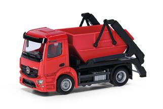 Herpa H0 MiniKit: MB Actros S Absetzkipper AK 12, rot