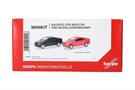 Herpa H0 MiniKit: Opel Coupé, schwarz und magmarot (Inhalt: je 1 Stk.)