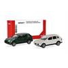 Herpa H0 MiniKit: Porsche Cayenne Turbo, racing green/sandweiss (Inhalt: je 1 Stk.)