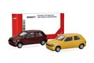 Herpa H0 MiniKit: Renault Clio 16V, Rouge Etrusque/Jaune (Inhalt: je 1 Stk.)