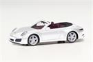 Herpa H0 Porsche 911 Carrera 2 Cabrio, carraraweiss metallic