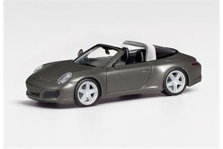 Herpa H0 Porsche 911 Targa 4, achatgrau metallic