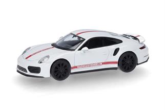 Herpa H0 Porsche 911 Turbo, carraraweiss