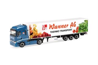 Herpa H0 Renault T facelift Kühlkoffer-Sattelzug, Wanner AG
