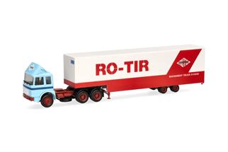 Herpa H0 Roman Diesel Jumbokoffer-Sattelzug, RO-TIR