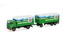 Herpa H0 Scania 111 Koffer-Hängerzug, Bärenmarke - Spedition Reiter