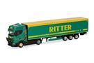 Herpa H0 Scania CR20 HD Schubboden-Sattelzug, Ritter-Trans Illertissen